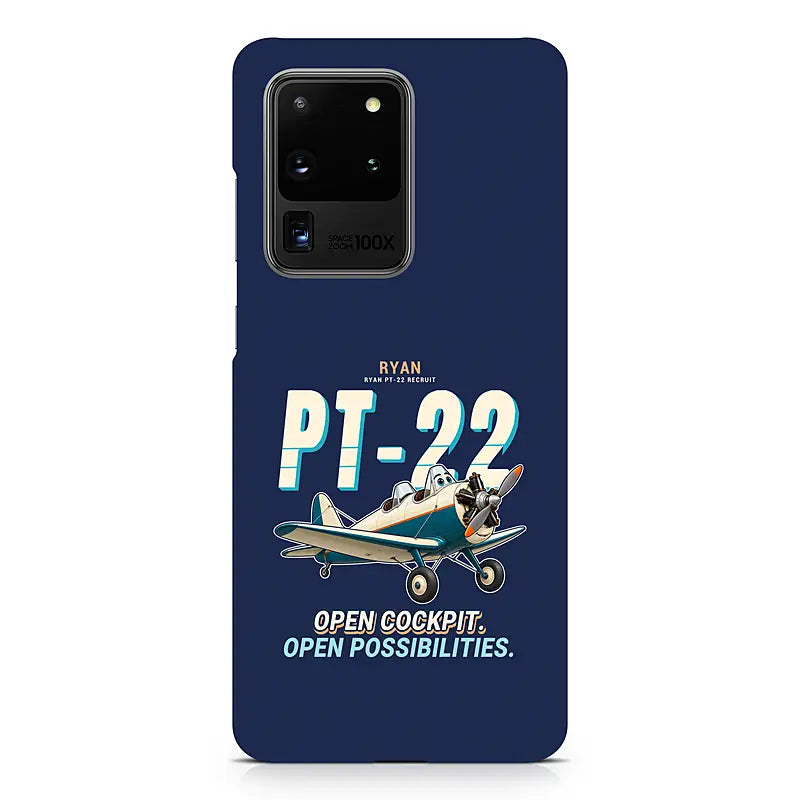 Ryan PT-22 Recruit - Cartoon - Samsung Case - Navy Blue