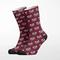 Thumbnail for Ryan PT-22 Recruit - Cartoon - Socks - Burgundy