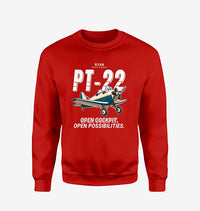 Thumbnail for Ryan PT-22 Recruit - Cartoon - Sweatshirt - Red