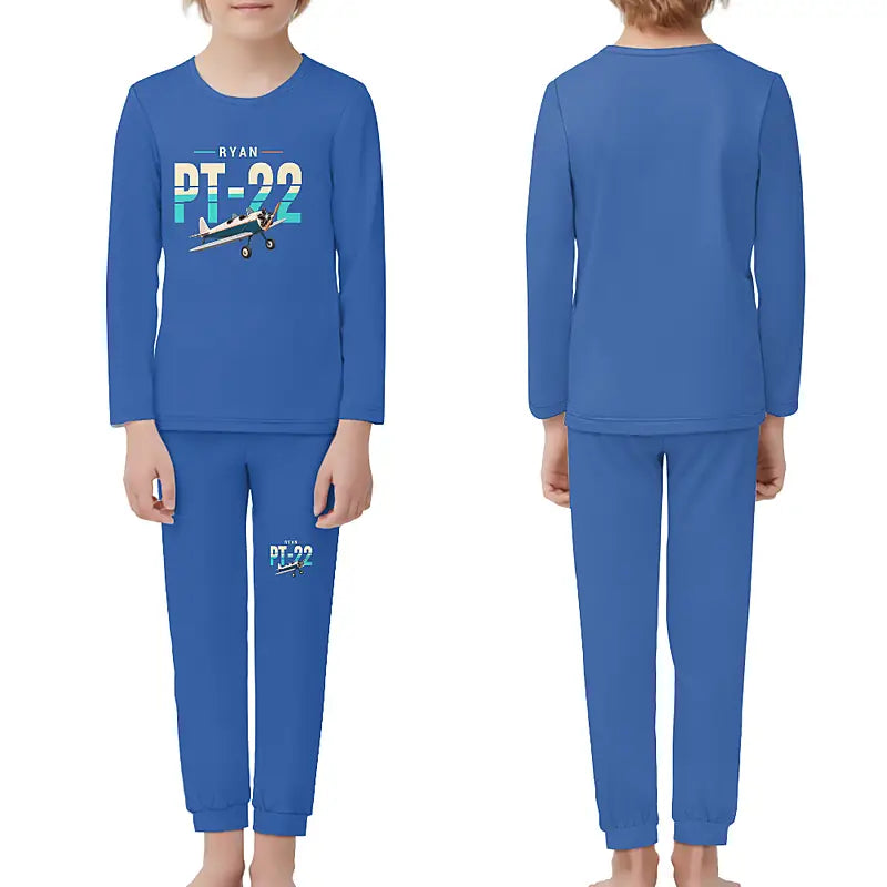 Ryan PT-22 Recruit - Children Pajamas - Original Chest - Blue