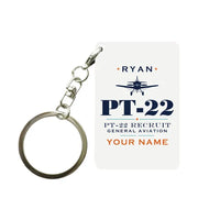 Thumbnail for Ryan PT-22 Recruit - Heritage + Name - Key Chain - White