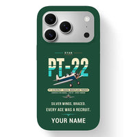 Thumbnail for Ryan PT-22 Recruit - Original + Name - MagSafe iPhone 17 Pro - Dark Green