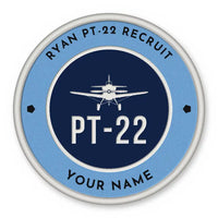 Thumbnail for Ryan PT-22 Recruit Patches - Circle + Name - Sky Navy