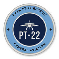 Thumbnail for Ryan PT-22 Recruit Patches - Circle - Sky Navy