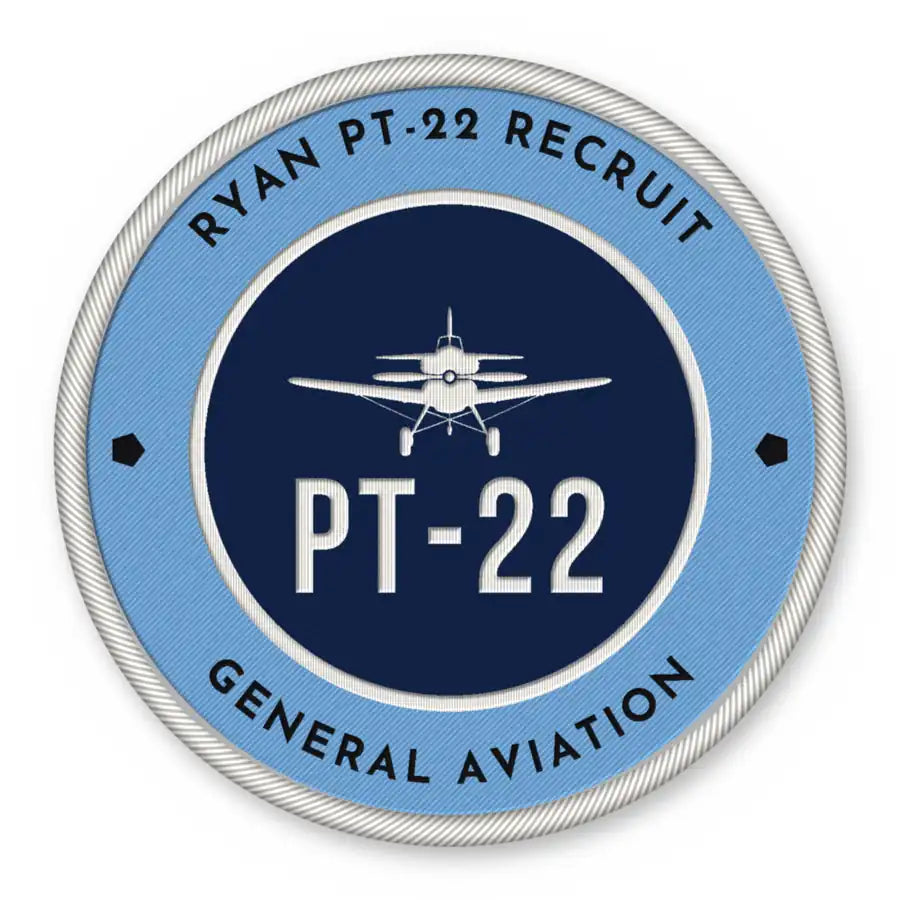 Ryan PT-22 Recruit Patches - Circle - Sky Navy