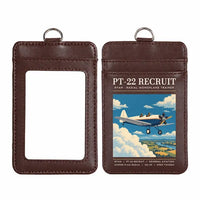 Thumbnail for Ryan PT-22 Recruit - Poster - ID Card Holder - Dark Brown
