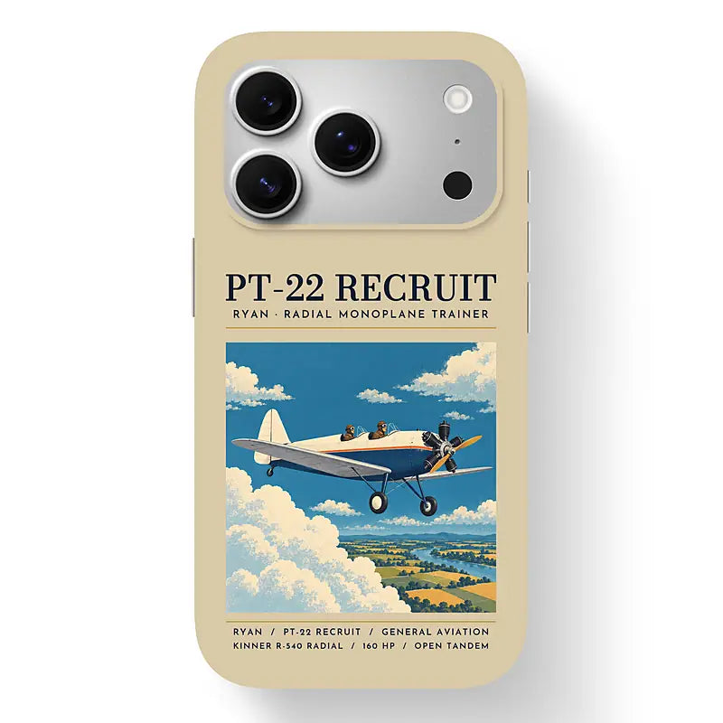 Ryan PT-22 Recruit - Poster - MagSafe iPhone 17 Pro - Beige