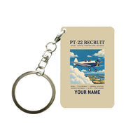 Thumbnail for Ryan PT-22 Recruit - Poster + Name - Key Chain - Beige