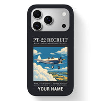 Thumbnail for Ryan PT-22 Recruit - Poster + Name - MagSafe iPhone 17 Pro - Black