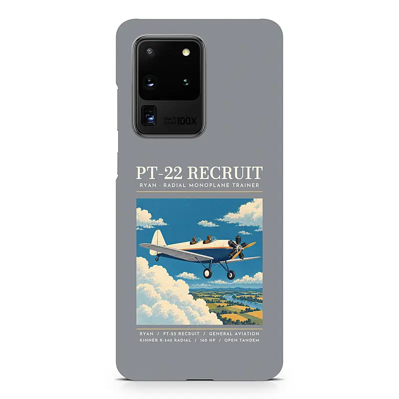 Ryan PT-22 Recruit - Poster - Samsung Case - Gray