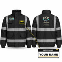 Thumbnail for Ryan PT-22 Recruit Reflective Winter Jackets - Original + Name - Black