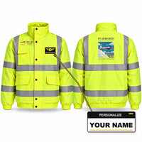 Thumbnail for Ryan PT-22 Recruit Reflective Winter Jackets - Poster + Name - Fluorescent Yellow