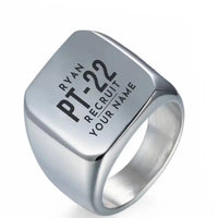 Thumbnail for Ryan PT-22 Recruit - Ring - Tag + Name - Silver