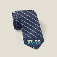 Thumbnail for Ryan PT-22 Recruit - Stripe - Tie - Navy Blue