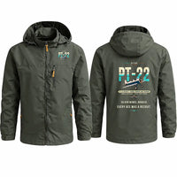 Thumbnail for Ryan PT-22 Recruit Stylish Jackets - Hooded Windbreaker - Original - Olive Green