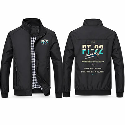 Ryan PT-22 Recruit Stylish Jackets - Stand Collar - Original - Black