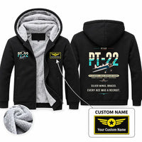 Thumbnail for Ryan PT-22 Recruit Zipped Sweatshirts - Original + Name - Black