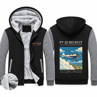 Thumbnail for Ryan PT-22 Recruit Zipped Sweatshirts - Poster - Black & Gray