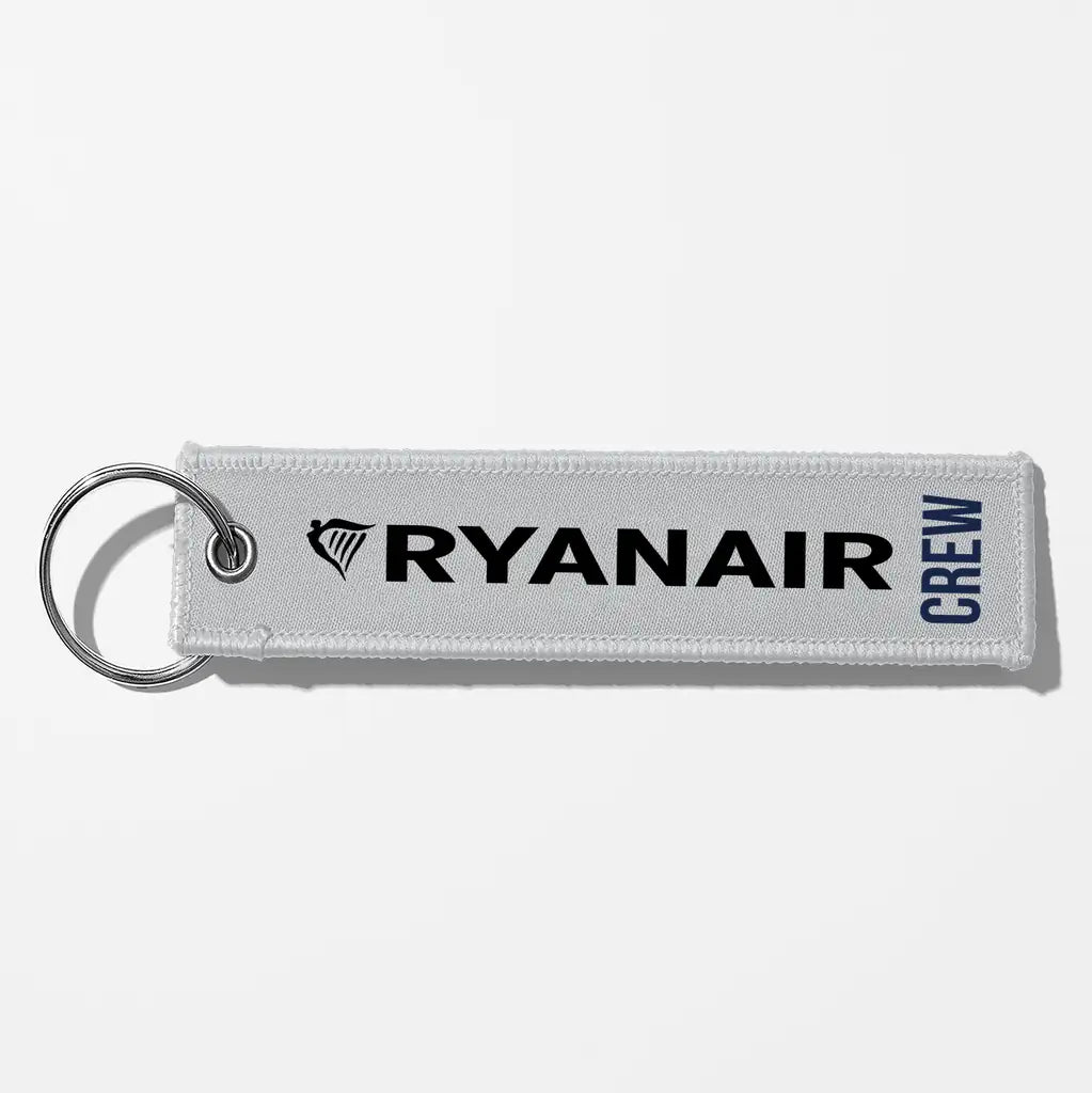Ryanair Airlines Crew & Staff Tag Key Chains - Light Gray - Crew