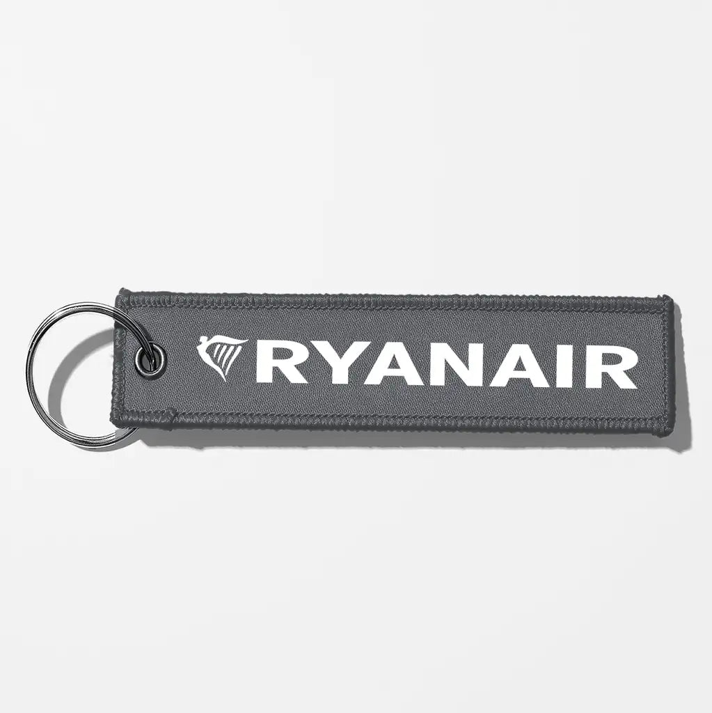 Ryanair Airlines Crew & Staff Tag Key Chains - Gray