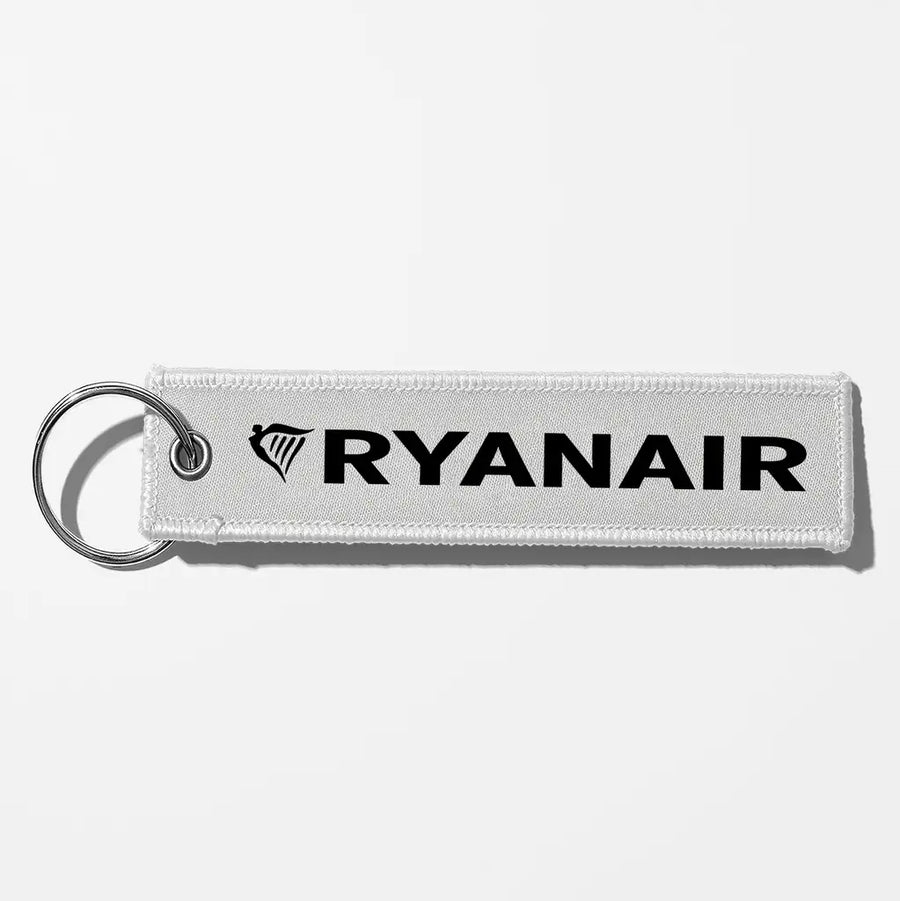 Ryanair Airlines Crew & Staff Tag Key Chains - White