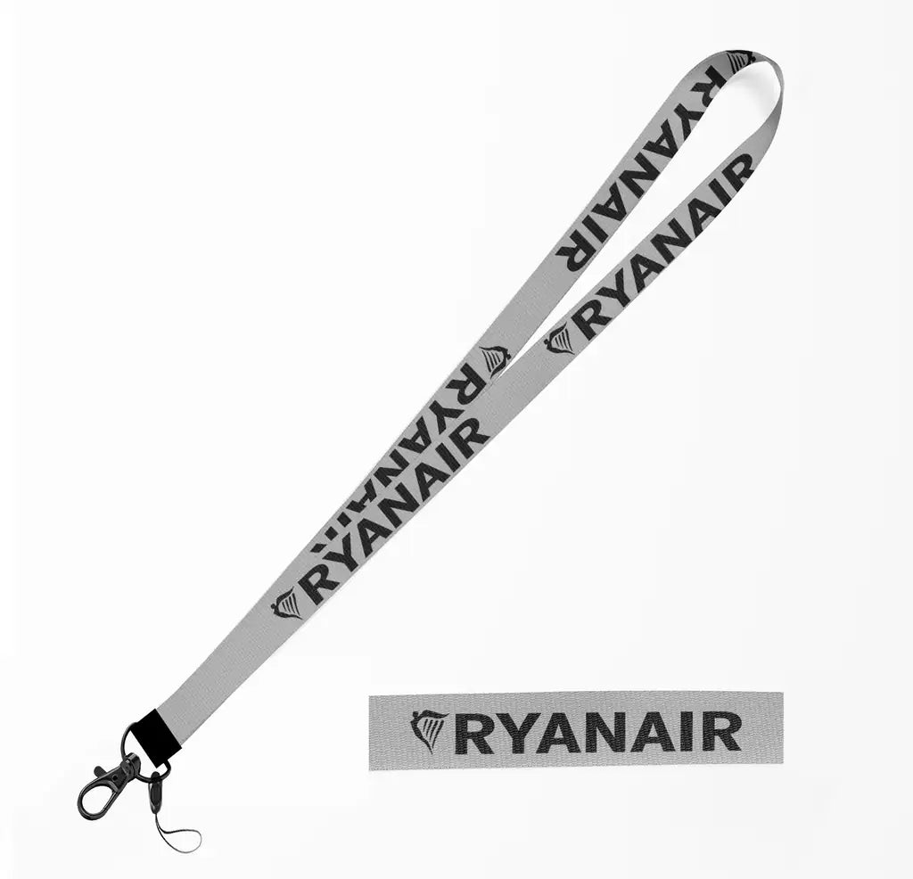 Ryanair Airlines lanyard - light gray