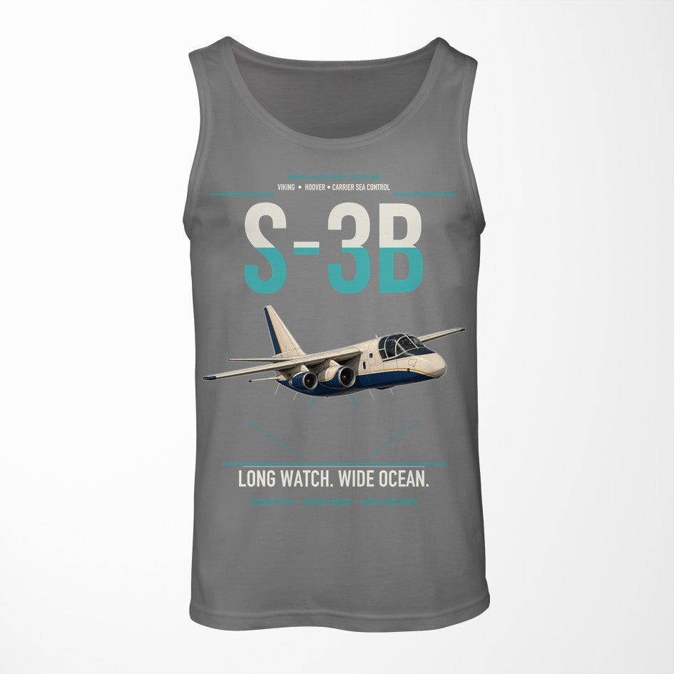 S-3B Viking design on gray tank top