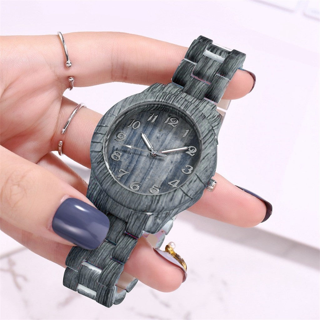 Fashion Wood Watch Men Bamboo Wooden Watches Movement Clock