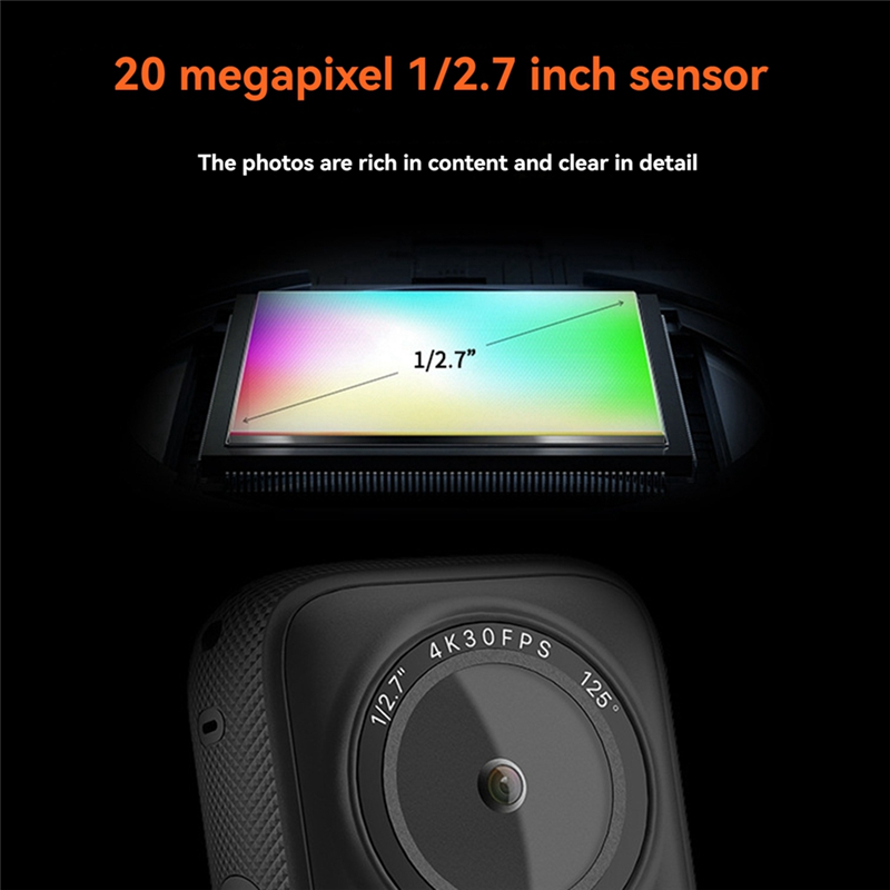 4K HD Night Vision WiFi Sports Camera with Touch Screen, Waterproof, Anti-Shake & Accessories With 16GB card