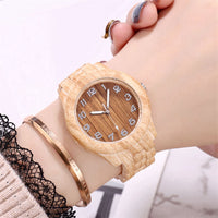 Thumbnail for Fashion Wood Watch Men Bamboo Wooden Watches Movement Clock