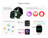 Thumbnail for ZL54C+ Unisex Smart Watch: Music Control, 24H Health Monitor & 100+ Sport Modes - Waterproof & Versatile