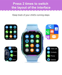 Thumbnail for DH20 Children's Smart Watch: Full Netcom 4G, Video Calls, GPS Tracking & SIM Card Support for Students