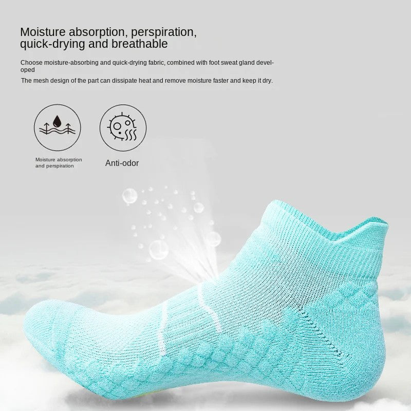 Anti Slip Breathable Moisture Sports  Running  Socks