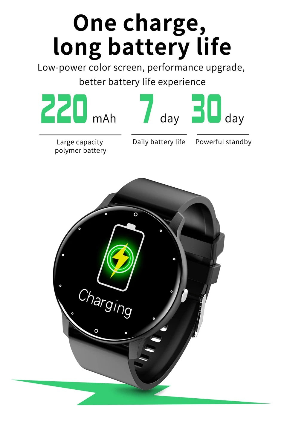 ZL02D Waterproof Smart Bracelet: Heart Rate, Blood Pressure & Sleep Tracking for Active Lifestyles