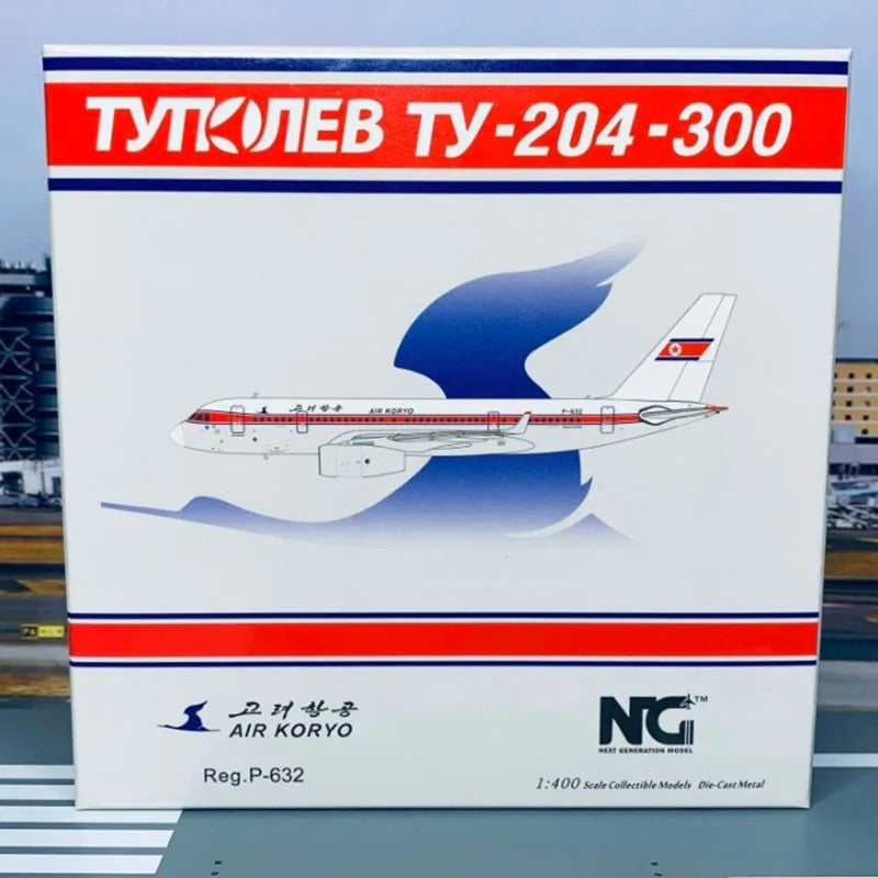 Air KoryoTupolev TU204 Tu-204-300 P-632 Airplane Model (1/400 Scale)