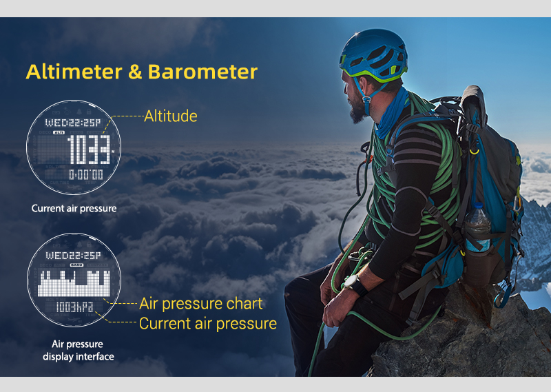 Outdoor Sports Waterproof Intelligent Diving Computer Watch