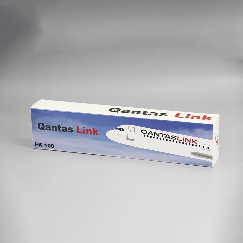 Fokker FK-100 QANTAS Airlines Airplane Model (1:100 Scale)