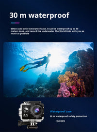Thumbnail for 4K Waterproof WiFi Head - Mounted Sports Camera With 16GB card