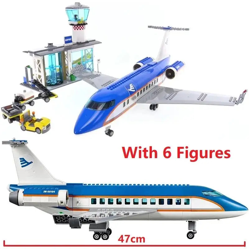 City Manned Passenger plane Aircraft Building Blocks Bricks Space Shuttle 694PCS Model  60104