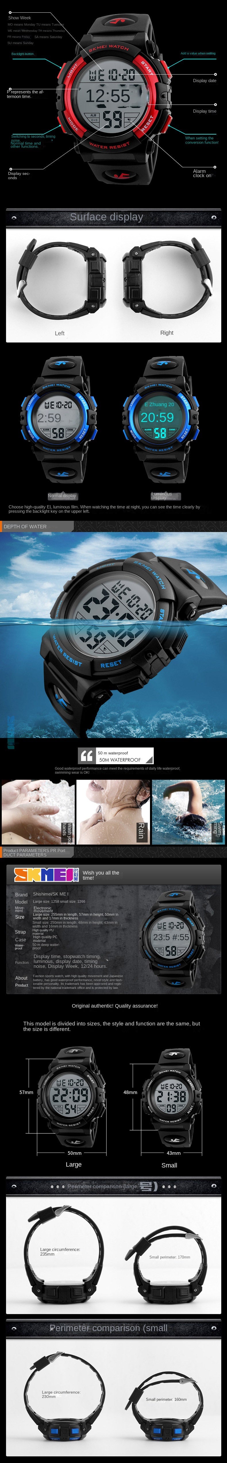 Multi-Functional Men's  Watch Watch Waterproof Sport Watch