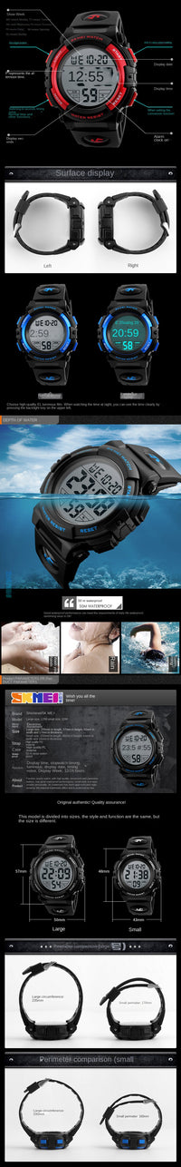 Thumbnail for Multi-Functional Men's  Watch Watch Waterproof Sport Watch