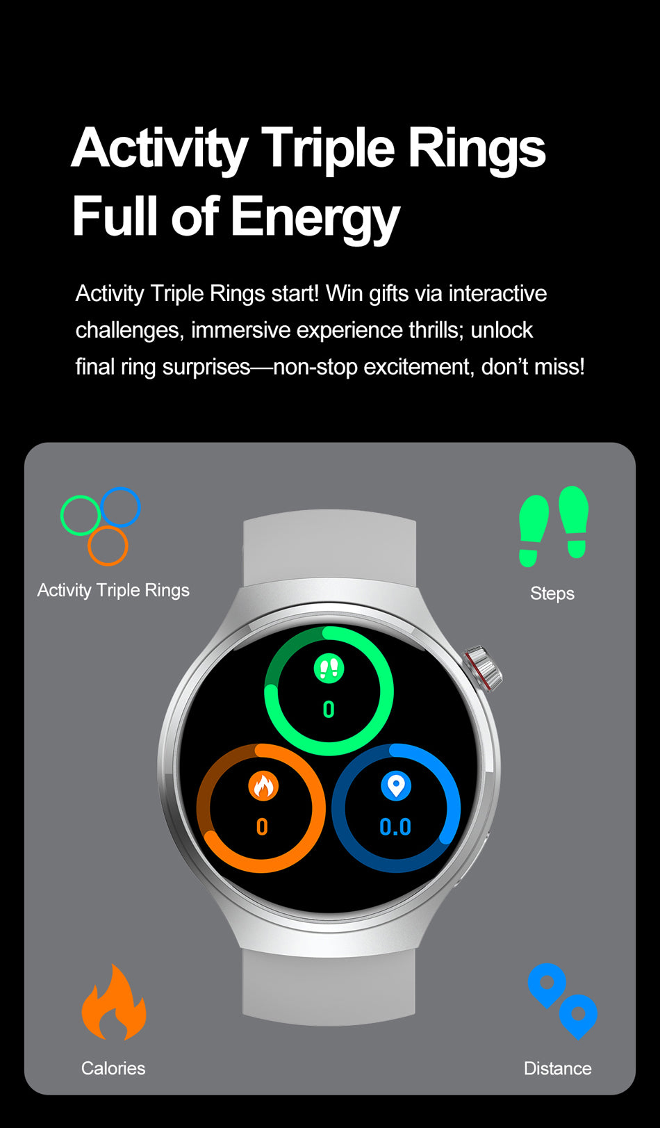 WATCH GT4 Smart Watch: Unisex Design with 360*360 HD Screen, 150+ Sports Modes & Bluetooth Calling