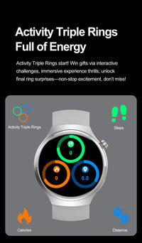 Thumbnail for WATCH GT4 Smart Watch: Unisex Design with 360*360 HD Screen, 150+ Sports Modes & Bluetooth Calling