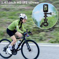 Thumbnail for Waterproof 2K Thumb-Size Action Camera with 1.47″ HD Screen, Moto Mount