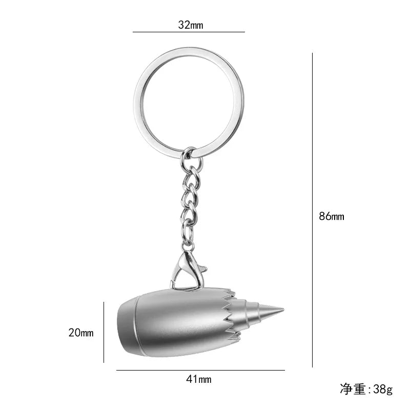 Metal Aircraft Engine Key Chain - view 6