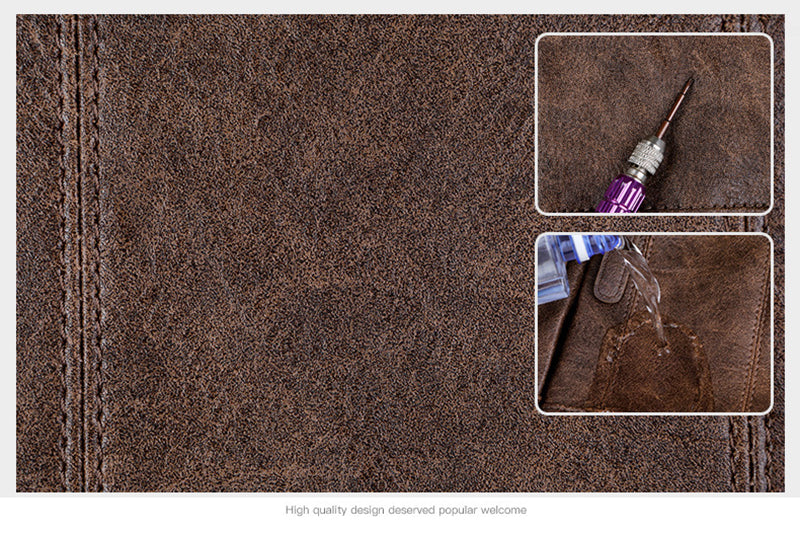 Fashion Vintage PU Leather Men's Backpack