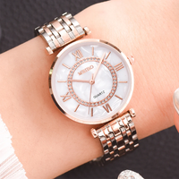 Thumbnail for Fashion Diamond Ladies Quartz Watch Steel Female Wristwatch Luxury Crystal Women Bracelet Watches