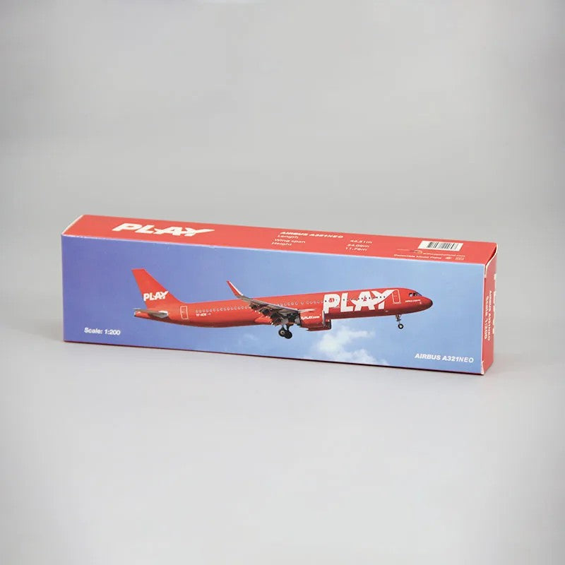 Flyplay Iceland Play Air Airbus 321 neo A321neo Airplane Model (1/200 Scale)