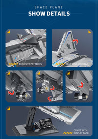 Thumbnail for 1226pcs South Gate Plan White Emperor Sky Fighter Technical MOC Bricks