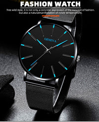 Thumbnail for Minimalist Mens Fashion Ultra Thin Watches Simple Men Business Mesh Belt Quartz Wrist Watch